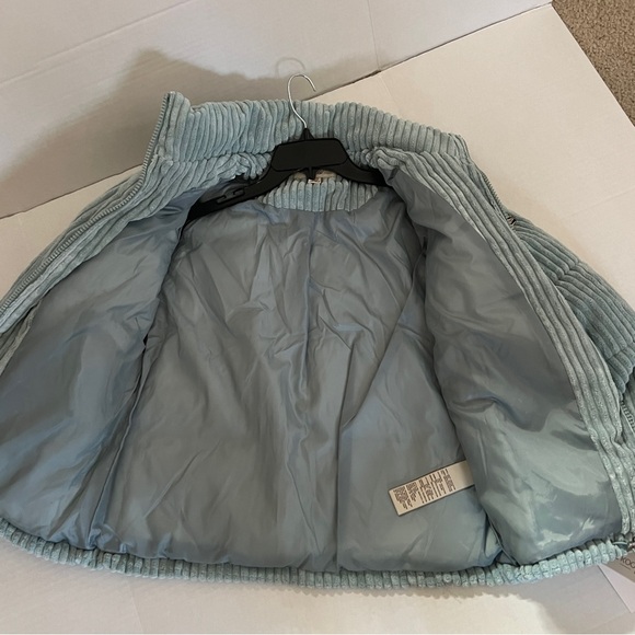 NWT Koolaburra By UGG Coat Corduroy Puffer Jacket Womens Small S Mint Green NEW - Picture 7 of 16